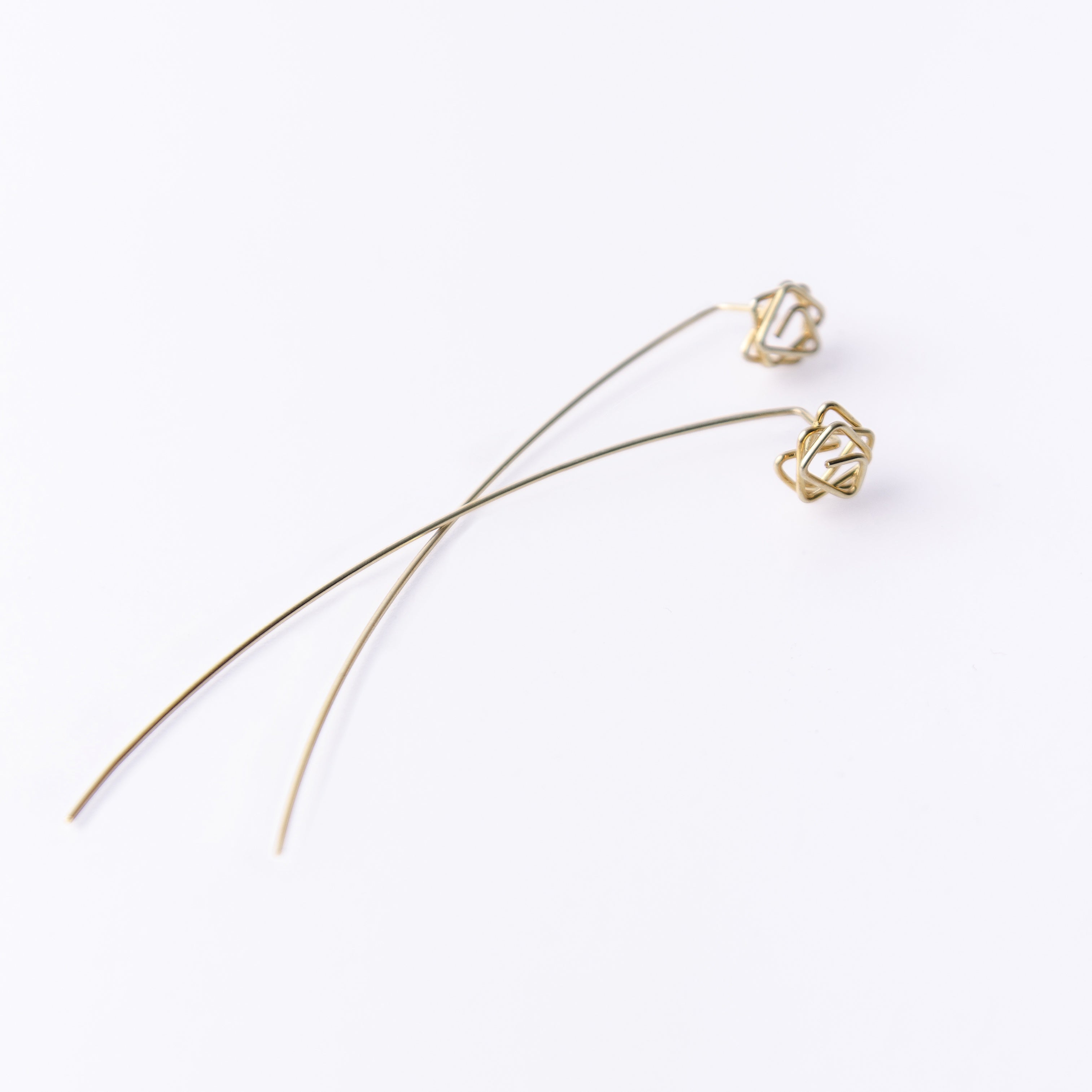 Tangle Long Back Earrings